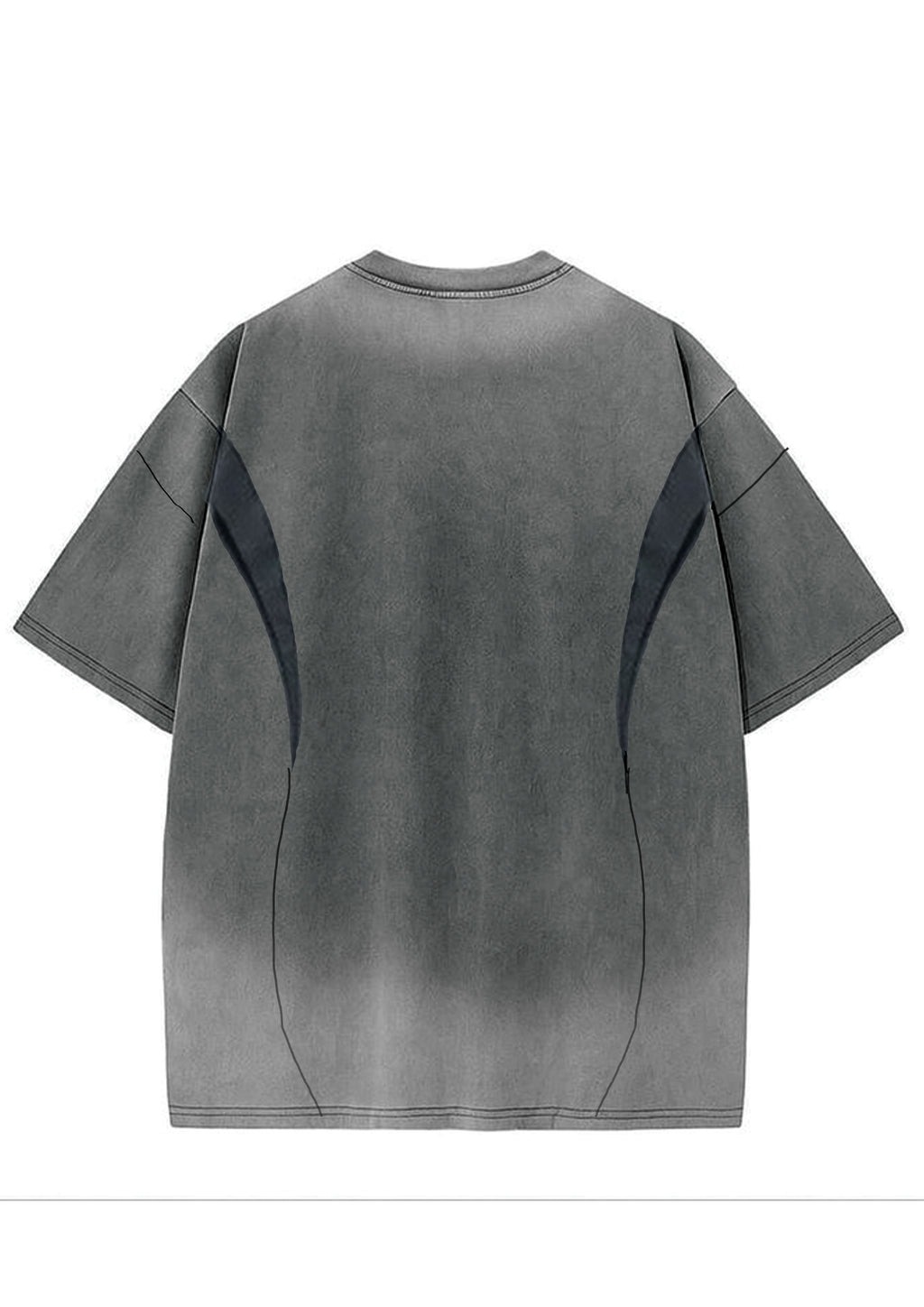 Thready washed grey t shirt