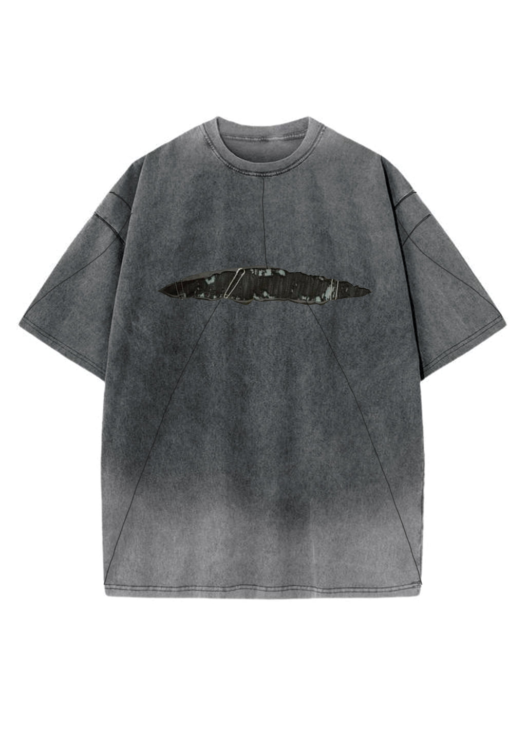 Thready washed grey t shirt